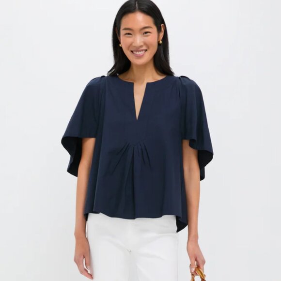 Bundle of 3 - Tuckernuck Pomander Place Finley Flutter Sleeve Top - Small - Picture 1 of 5